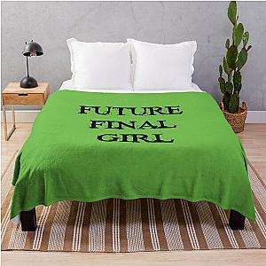 Future Final Girl (green) Throw Blanket