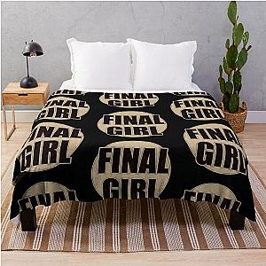 Vintage Final Girl  Throw Blanket