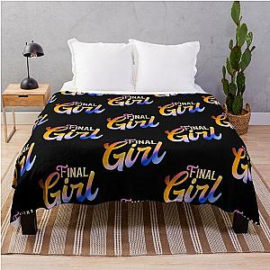 Final girl sticker Throw Blanket