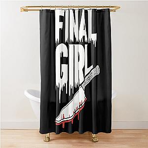 Womens Horror Final Girl Shower Curtain