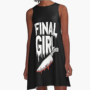 Womens Horror Final Girl A-Line Dress