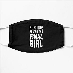 Womens Run Like You're The Final Girl Funny Halloween Horror Movie Flat Mask