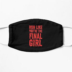 Womens Run Like You're The Final Girl Funny Halloween Horror Movie Flat Mask