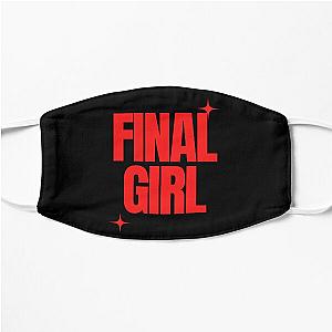 Final Girl Large Text Ironic Horror Design in black Flat Mask