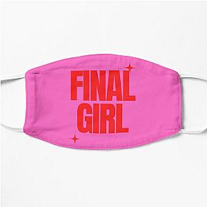 Final Girl Large Text Ironic Horror Design in pink Flat Mask