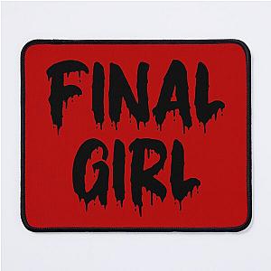 BLACK ON RED FINAL GIRL BLOOD DRIP Mouse Pad