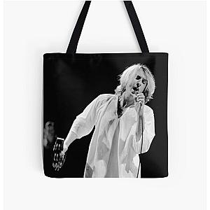 Cy Curnin - The Fixx - BW Photograph All Over Print Tote Bag