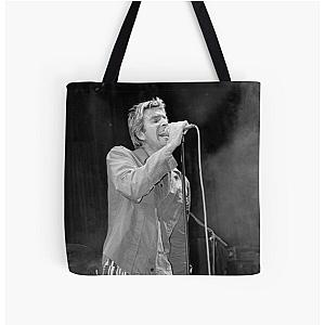 Cy Curnin - The Fixx - BW Photograph All Over Print Tote Bag