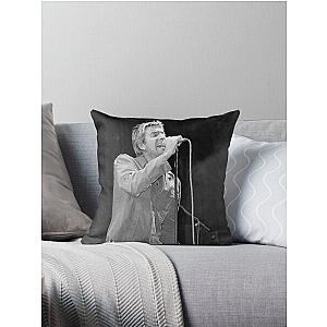 Cy Curnin - The Fixx - BW Photograph Throw Pillow