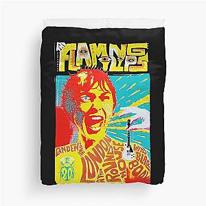 The Flaming Lips A Psychedelic Rock Band And Pop Helping Menolong To Lay Up Makanan Food Long Sleeve Duvet Cover