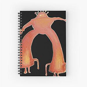 The Flaming Lips A Psychedelic Rock Band And Pop  - Pink Robot Techno Spiral Notebook