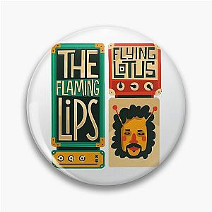 The Flaming Lips A Psychedelic Rock Band And Pop Art Of Lips Techno Pin