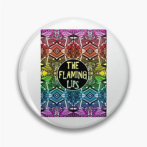 The Flaming Lips A Psychedelic Rock Band And Pop  - Rainbow Pride Pattern 4 Berlin Pin