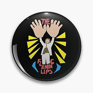 The Flaming Lips A Psychedelic Rock Band And Pop  - Big Hands Vintage Pin