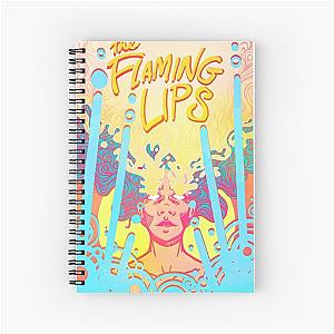 The Flaming Lips A Psychedelic Rock Band And Pop Poster Summer Tour 2019 Dj Electronic Spiral Notebook