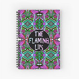 The Flaming Lips A Psychedelic Rock Band And Pop  - Psychedelic Pattern 2 Music Spiral Notebook