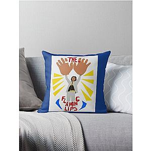 The flaming lips logo Throw Pillow