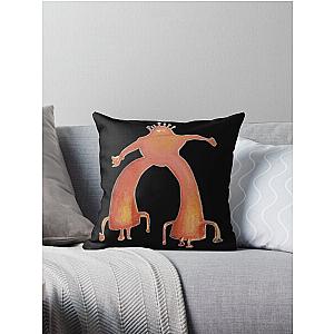 The Flaming Lips A Psychedelic Rock Band And Pop  - Pink Robot Techno Throw Pillow