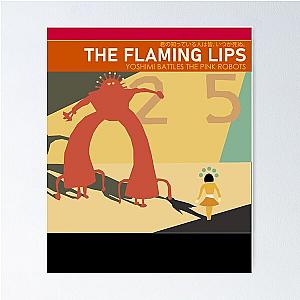 The Flaming Lips "Yoshimi Battles The Pink Robots" Simplified Album Cover Classic T Shirt  Poster