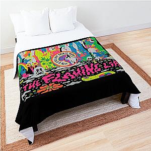 The Flaming Lips A Psychedelic Rock Band And Pop Line On Life Flame  Retro Comforter