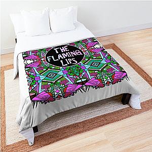 The Flaming Lips A Psychedelic Rock Band And Pop  - Psychedelic Pattern 2 Music Comforter