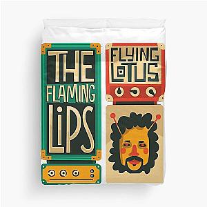 The Flaming Lips A Psychedelic Rock Band And Pop Art Of Lips Techno Duvet Cover