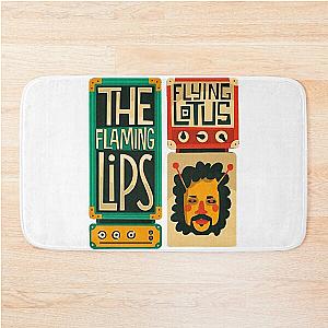 The Flaming Lips A Psychedelic Rock Band And Pop Art Of Lips Techno Bath Mat