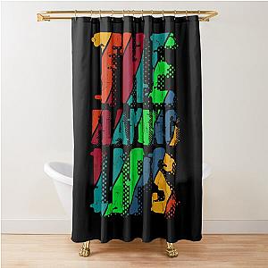 vintage color The Flaming Lips Shower Curtain