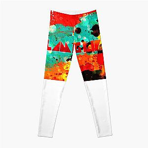 The Flaming Lips A Psychedelic Rock Band And Pop Art Lips Vintage Leggings