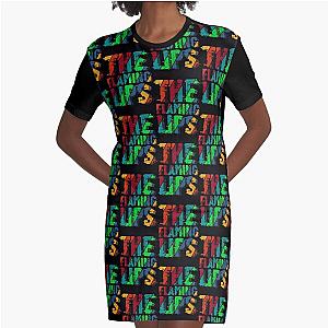 vintage color The Flaming Lips Graphic T-Shirt Dress