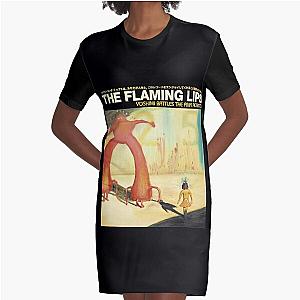 The Flaming Lips A Psychedelic Rock Band And Pop Ll Tri-Blend Berghain Graphic T-Shirt Dress