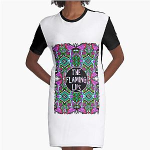 The Flaming Lips A Psychedelic Rock Band And Pop  - Psychedelic Pattern 2 Music Graphic T-Shirt Dress