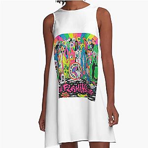 The Flaming Lips A Psychedelic Rock Band And Pop Flaming Lips  Carl Cox A-Line Dress