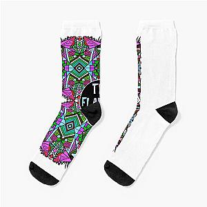 The Flaming Lips A Psychedelic Rock Band And Pop  - Psychedelic Pattern 2 Music Socks