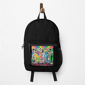 The Flaming Lips A Psychedelic Rock Band And Pop Line On Life Flame  Retro Backpack