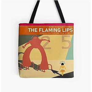 The Flaming Lips "Yoshimi Battles The Pink Robots" Simplified Album Cover All Over Print Tote Bag