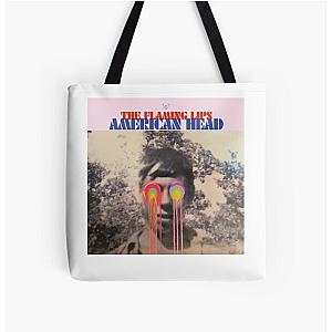 The Flaming Lips A Psychedelic Rock Band And Pop  Warroe American Head Techno All Over Print Tote Bag