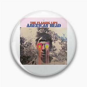 The Flaming Lips A Psychedelic Rock Band And Pop  Warroe American Head Techno Pin