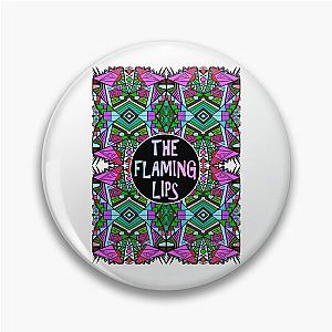 The Flaming Lips A Psychedelic Rock Band And Pop  - Psychedelic Pattern 2 Music Pin