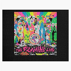 The Flaming Lips A Psychedelic Rock Band with a Line on Life Retro Jigsaw Puzzle