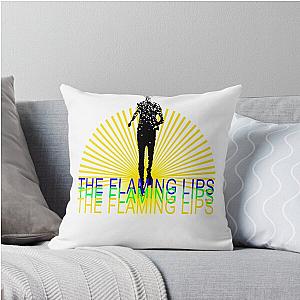 The Flaming Lips Vintage The Soft Bulletin Era Single Release Promo Cult Alt Psych Band Concert Tour Throw Pillow
