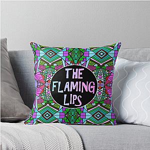 The Flaming Lips Psychedelic Pattern Throw Pillow