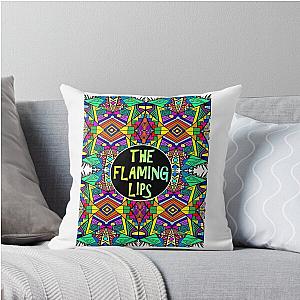 The Flaming Lips A Psychedelic Rock Band Pop Psychedelic Pattern 3 Rave Acid Throw Pillow