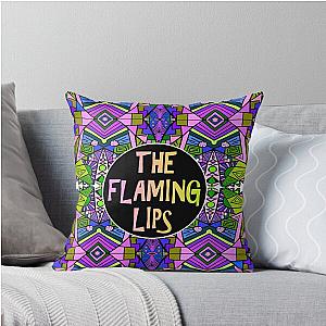 The Flaming Lips Psychedelic Pattern Throw Pillow