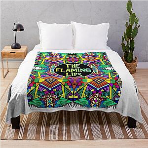 The Flaming Lips Psychedelic Rock Band & Pop - Pattern 3 Rave Acid Throw Blanket