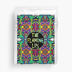 The Flaming Lips A Psychedelic Rock Band And Pop Cover - Psychedelic Pattern Duvet