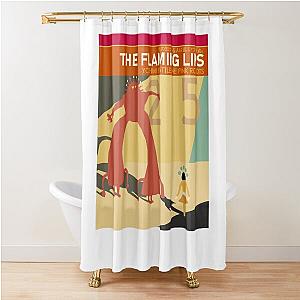 The Flaming Lips A Psychedelic Rock Band and Yoshimi Battles the Pink Robots Simplified Album Shower Curtain