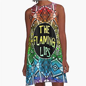 The Flaming Lips Rainbow Pride Pattern 4 A Line Dress