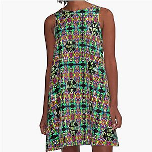 The Flaming Lips Psychedelic Pattern 3 A Line Dress