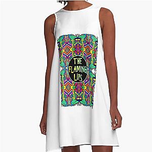 The Flaming Lips A Psychedelic Rock Band And Pop Psychedelic Pattern 3 Rave Acid A-Line Dress